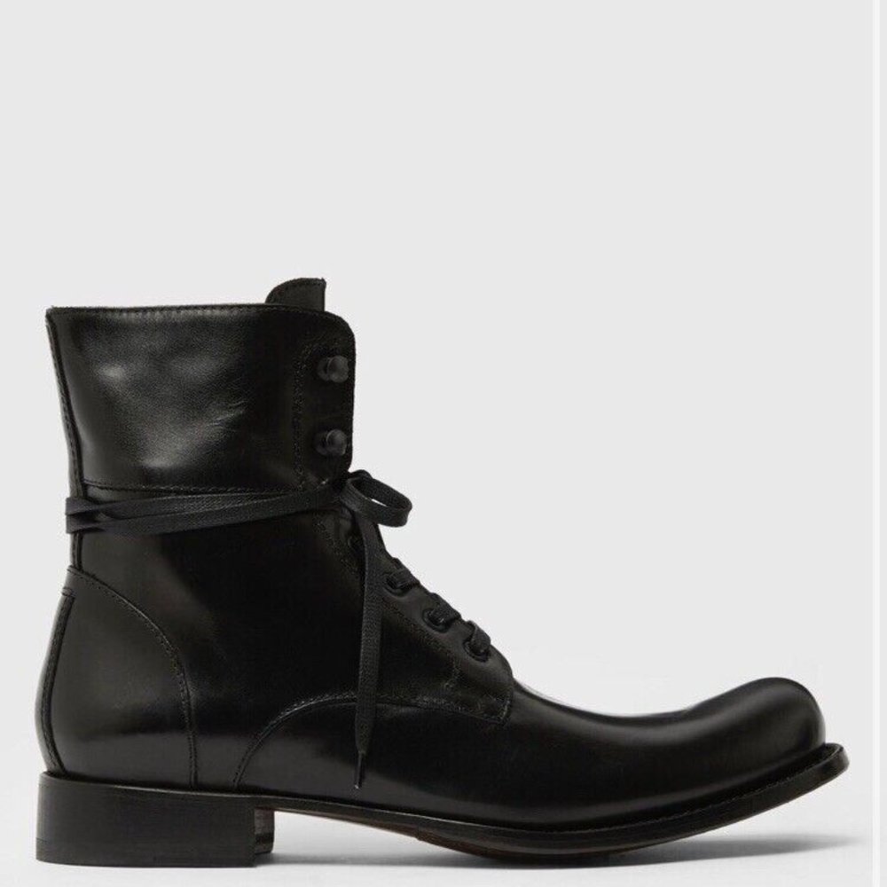 John Varvatos Handmade in Italy lace up Boot 606 sz 11